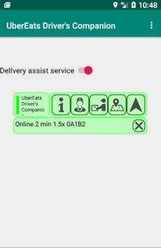 Uber Eats Driver's Companion screenshot 1