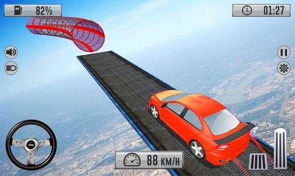 Impossible Car Stunts 2019 - Skyline Racing screenshot 4