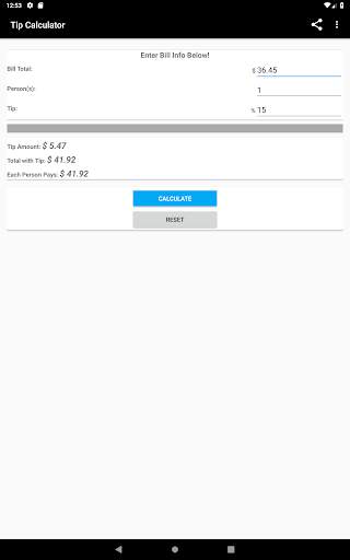 Free Tip Calculator screenshot 12