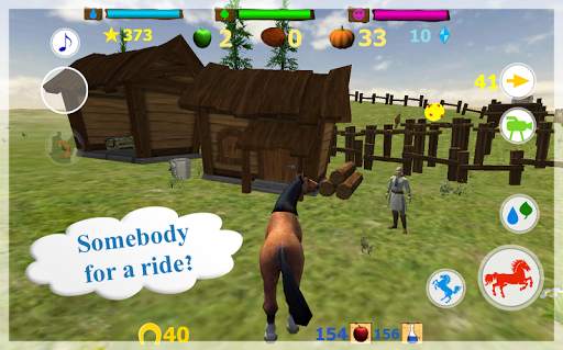 Horse Simulator 3d Animal Game: horse adventure screenshot 10