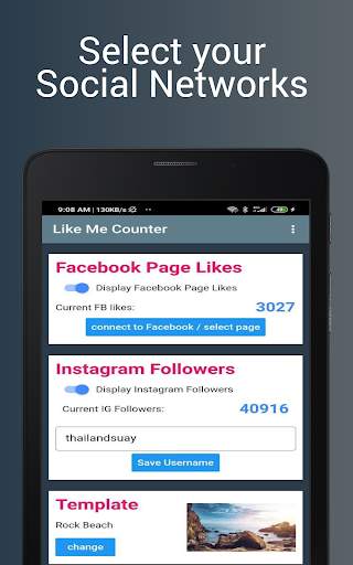 Like Me Counter, your Social Network Display screenshot 9