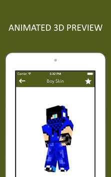 3D Boy Skins for Minecraft PE screenshot 8