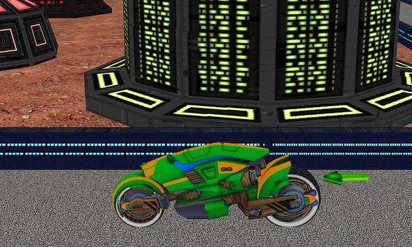 police sci fi bike car rider screenshot 3