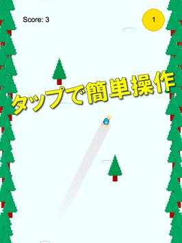 Penguin skiing game screenshot 1