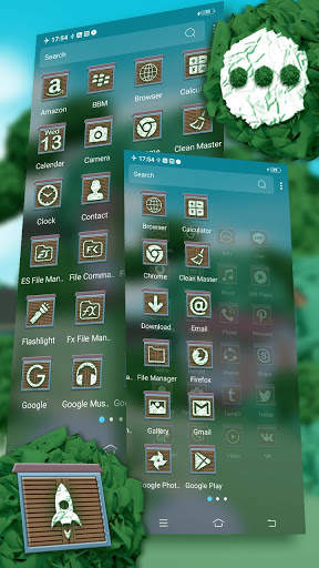 Poly 3D Art House Launcher Theme 4 تصوير الشاشة
