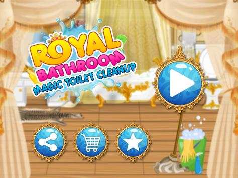 Royal Bathroom - Magic Toilet Cleanup screenshot 1