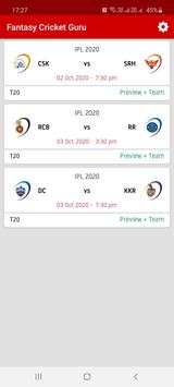 Dream Team - Winning Cricket Team Prediction screenshot 1