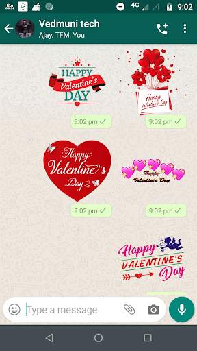 Couple Romantic Love Kiss Stickers for WhatsApp screenshot 1