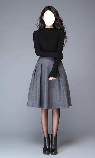 Women Mini Skirt Photo Suit screenshot 4