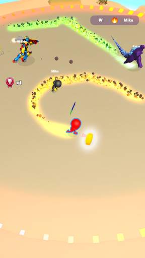 Rainbow Run - Blue Monster screenshot 1