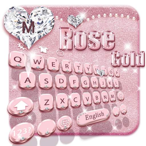 Rose Gold Keyboard Theme 10001005