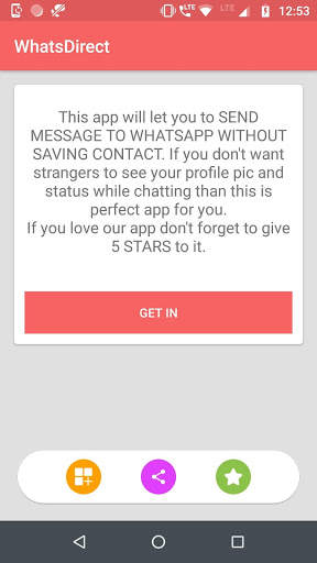 WhatsDirect - Send message without saving number screenshot 1
