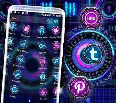 Neon Technology Launcher Theme screenshot 2