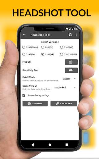 GFX HeadShot Tool Free UC For Battle Ground Pro screenshot 6