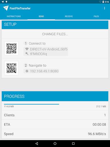 Fast File Transfer 9 تصوير الشاشة