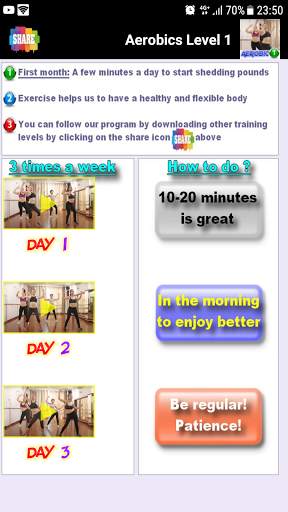 Aerobic Exercise Videos Offline for Beginners screenshot 1