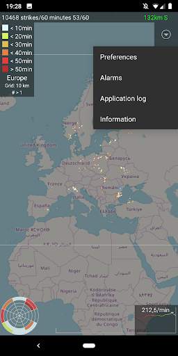 Blitzortung Lightning Monitor 4 تصوير الشاشة