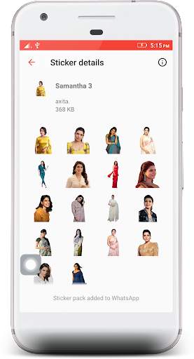 Samantha Akkineni Stickers 4 WhatsApp screenshot 4