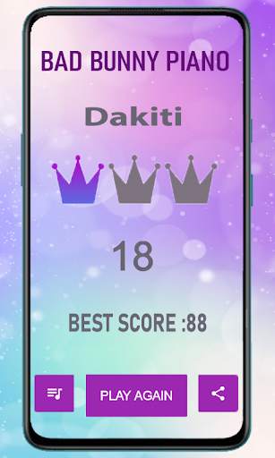 Bad Bunny Dakiti Piano Tiles screenshot 4