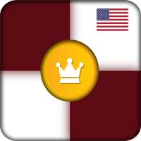 International checkers game logo
