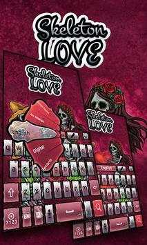 SkeletonLove GO Keyboard Theme screenshot 1