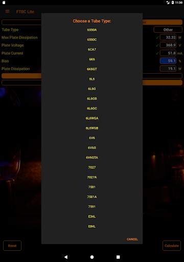 Freedom Tube Bias Calculator Lite screenshot 14