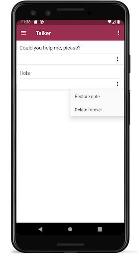Talker (text-to-speech notes) screenshot 6