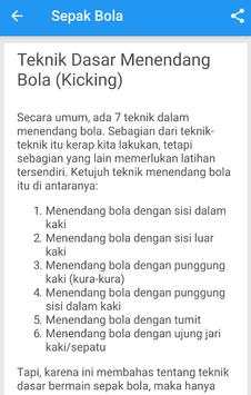 Teknik Dasar Permainan Sepak Bola screenshot 2