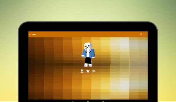 Skins Undertale for Minecraft 3D screenshot 14