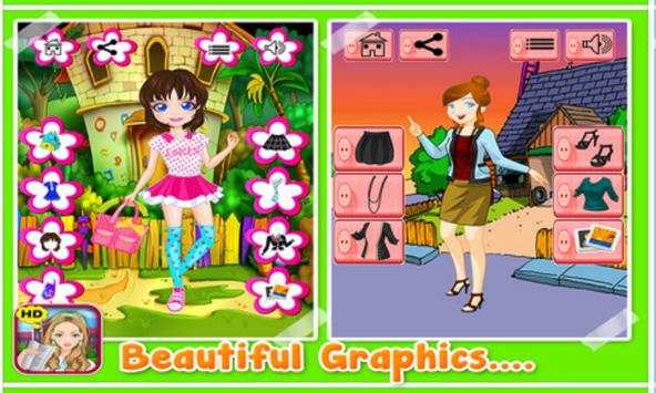 School Dressup - Kids Games screenshot 1