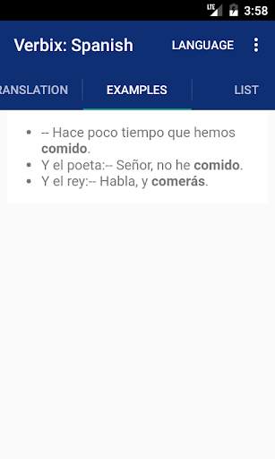 Verbix Verb Conjugator screenshot 4