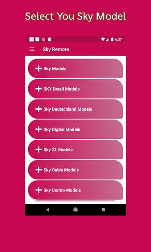 Sky TV  Remote Control screenshot 1