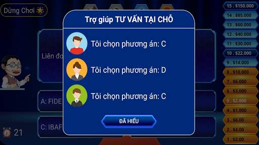 Triệu Phú Là Ai : Giáo Sư Xoay screenshot 5