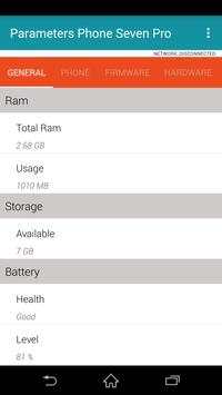 Parameters Phone Seven Pro screenshot 1