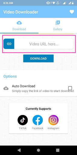 Instant Video Downloader for Fb, Insta and TikTok screenshot 1