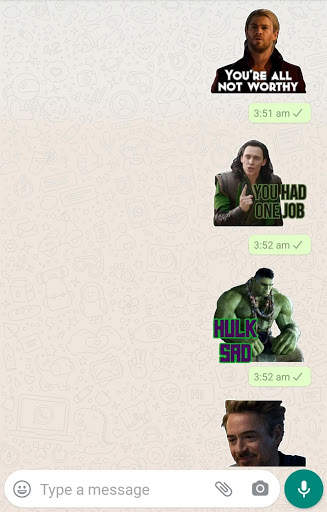 Avengers WA Stickers screenshot 3