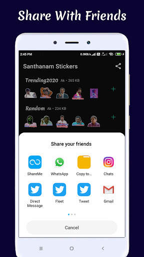 Santhanam Stickers for  WhatsApp (Tamil Stickers) screenshot 7