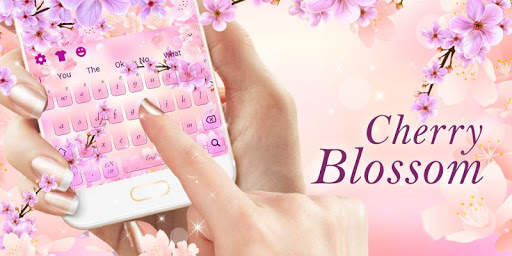 Spring Cherry Blossom Keyboard Theme screenshot 6