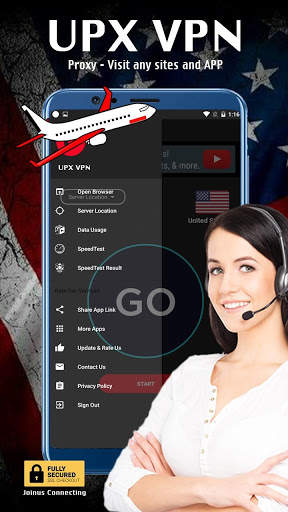 UPX Free VPN - Free, Fastest & Unlimited Proxy screenshot 3