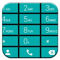 Dialer theme Cards Teal on 9Apps