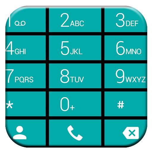 Dialer theme Cards Teal 100