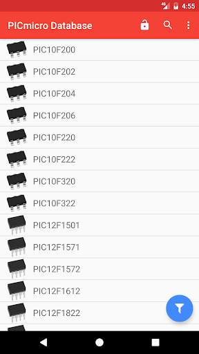 PICmicro Database screenshot 1