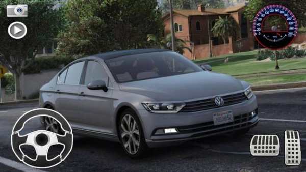 Driving Volkswagen Passat B8 Simulator Game screenshot 1