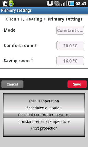 ECL Comfort 310 Portal screenshot 1