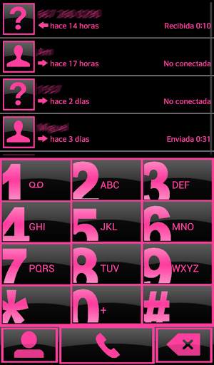 THEME BIG PINK FOR EXDIALER screenshot 2