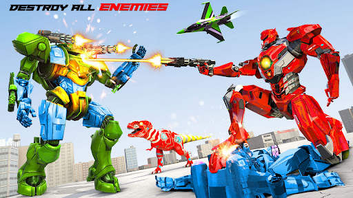 Army Dino Robot Car Games 3D screenshot 4