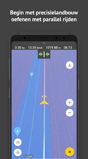 FieldBee tractor GPS navigatie screenshot 1