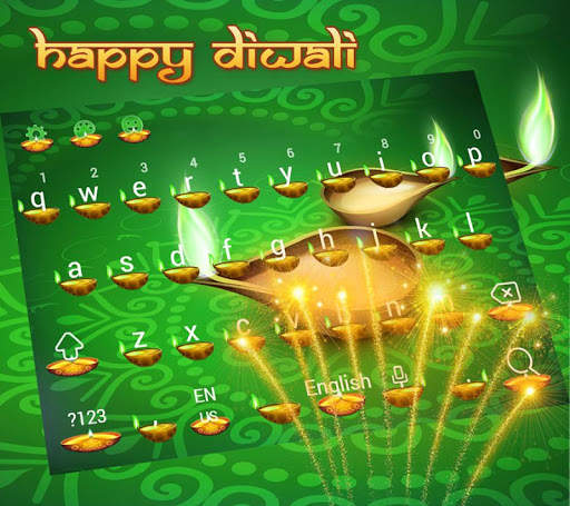 Happy Diwali Keyboard Theme screenshot 2