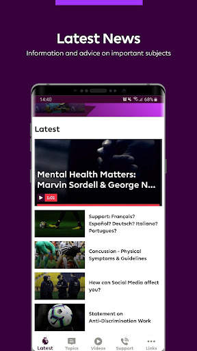 Premier League Player App 4 تصوير الشاشة