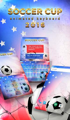 Soccer Cup Animated Keyboard   Live Wallpaper screenshot 1